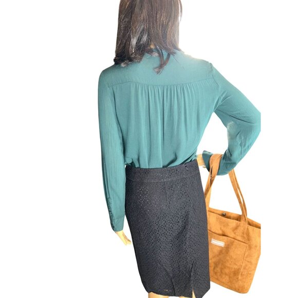 (6 for $25) Old Navy The Tunic Popover Blouse in Teal Size Small - Picture 8 of 10